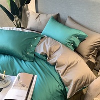 Ensembles de literie de luxe lyocell tencell 100%, ensembles de draps de lit à imprimés personnalisés