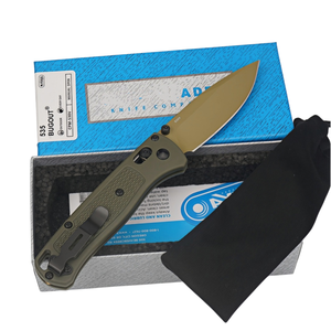 Navaja Plegable BM Bugout 535 con Hoja de Acero 440C y Mango de Fibra de Nylon, Herramienta Táctica de Autodefensa para Caza, Senderismo, EDC, Camping, OEM - Product Image 6