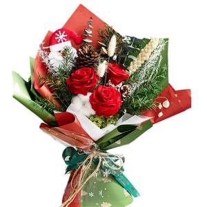 <span class=keywords><strong>Rose</strong></span> éternelle bricolage ours en peluche poupée fait à <span class=keywords><strong>la</strong></span> main cadeau de noël lumière LED mousse finition préservée pour petite <span class=keywords><strong>amie</strong></span> amis pour <span class=keywords><strong>la</strong></span> fête des mères - Product Image 5