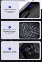 Accessoires intérieurs automobiles en gros, tapis de voiture 3D TPE toutes saisons, imperméables, pressés à chaud, faciles à nettoyer pour les modèles Acura ILX 2013-2019