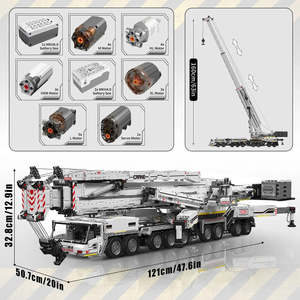 <strong>MOULD</strong> <strong>KING</strong> 17007/17008 Technical Car Toys Motorized LTM 11200 Crane Truck Building Block Assembly Model Brick Kid Christmas Gift - Product Image 2