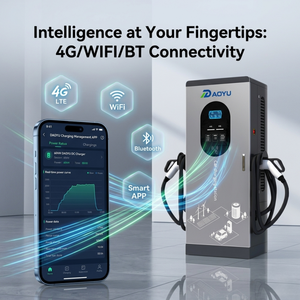 Prix usine RoHS FCC Station de recharge DC pour VE 80 kW, simple ou double pistolet, montage au sol, EVSE commercial pour parking public - Product Image 4