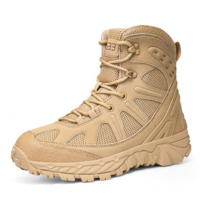 Botas Tácticas Verdes DF23 AS33 M.S16 2516, Zapatos de Senderismo de Cuero Impermeables para Exteriores, Todas las Temporadas, Caña Alta - Product Image 4