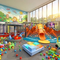 Parque de Diversiones Interior con Temática Espacial a Gran Escala de Aoleao, con Tobogán Multifuncional y Trampolín, Certificado por CE y TUV