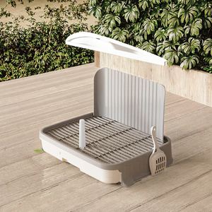 Kleine Hunde- und Welpentoilette, Anti-Trampel-Katzentoilette, Teddy-Schubladen-Stil Kotbehälter - Product Image 6