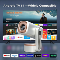 Nouveau projecteur intelligent Android 14.0 FHD 2026, haute performance, pour usage domestique, mini projecteur portable