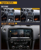 Autoradio Android 14 avec écran HD et navigation pour Jaguar XJ XJL 2011-2018, lecteur multimédia, CarPlay sans fil, GPS