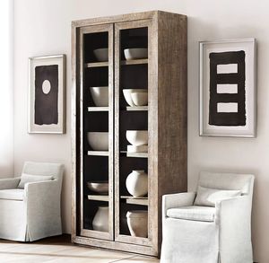 Bibliothèque de rangement à deux portes en bois massif américain de haute qualité meubles de salon Villa <span class=keywords><strong>club</strong></span> maison d'hôtes meubles sur mesure d'exportation - Product Image 1