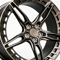 Rines Forjados Color Bronce de 18 19 20 22 24 Pulgadas PCD 5x114.3 para Autos de Pasajeros BMW Benz Audi de Lujo