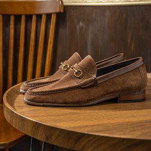 <span class=keywords><strong>Chaussures</strong></span> Penny Loafer de Luxe pour Homme, Décontractées et Habillées, à Enfiler, en Cuir Véritable Respirant, Bout Rond, Semelle Extérieure en Caoutchouc, Idéales pour l'Automne - Product Image 3