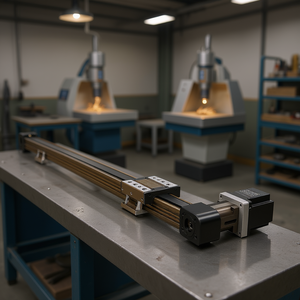 Moteur pas à pas Nema34 haute vitesse, actionneur à course de 1300 mm, rail de guidage linéaire, entraînement par courroie pour machines de gravure et de fraisage CNC - Product Image 2