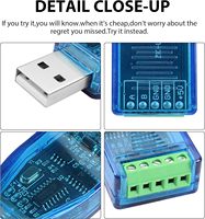 Konverter modul komunikasi USB ke RS485, adaptor Port seri dengan CIP CH340 untuk Windows 11 10 8 7 XP Mac OS