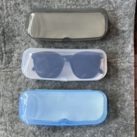 Étui de rangement transparent avec emballage en plastique rigide transparent pour le rangement portable des lunettes