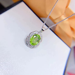 Bulk Wholesale Sterling <strong>Silver</strong> 925 <strong>Jewelry</strong> Natural <strong>Emerald</strong> Minimalist Women's Rings/Earrings/Necklace Wedding Party Gift CMA - Product Image 4