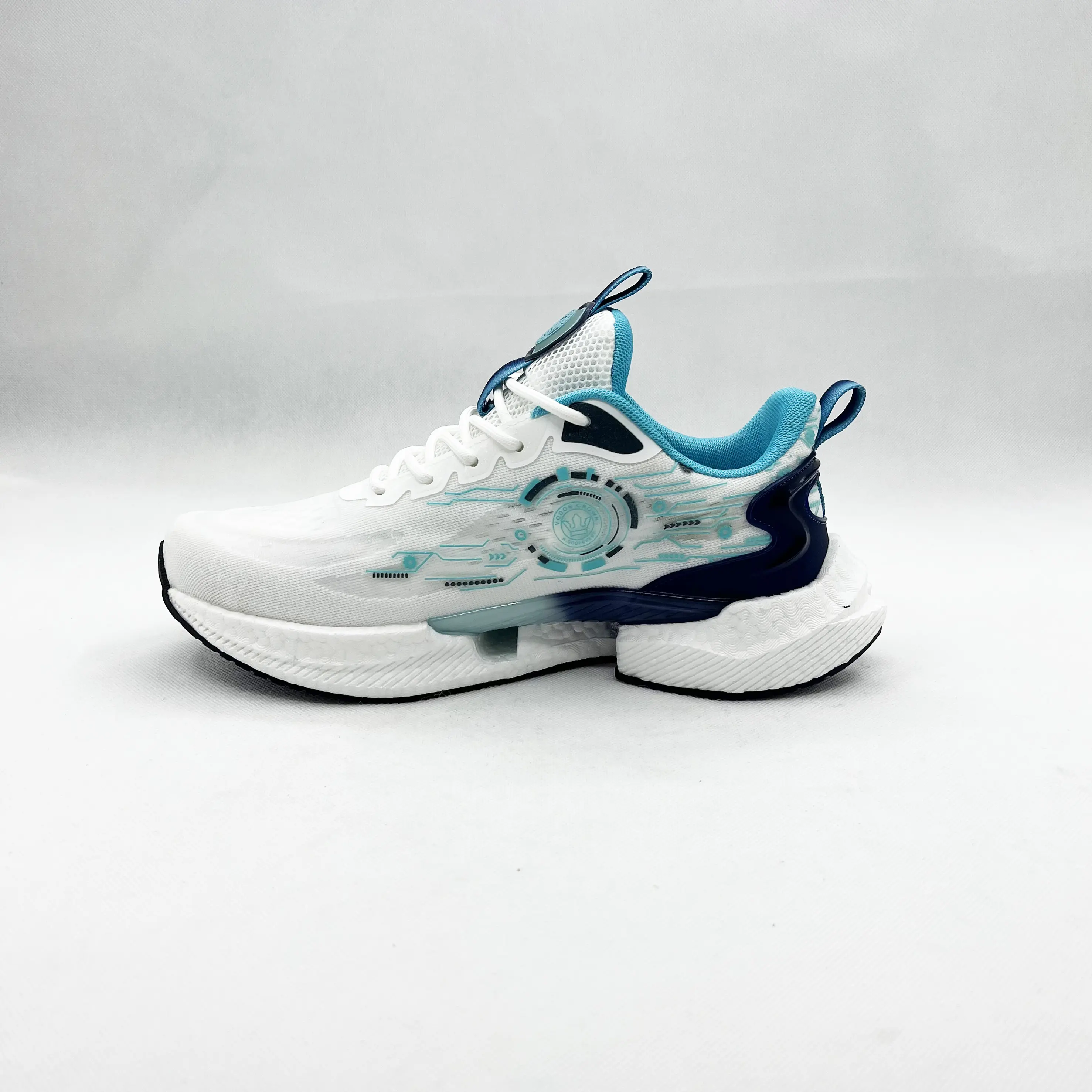 Fábrica al por mayor de moda transpirable zapatos para correr para los hombres de encargo del OEM al aire libre zapato medidor deportes hombres caminar estilo zapatos Casuales