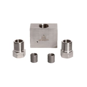 Connecteur à angle droit en acier inoxydable ROKE 3/8 po 6000 psi, joint hydraulique pour eau, huile, liquides acides et alcalins - Product Image 5