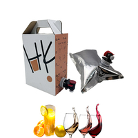 1L-220L feuille d'aluminium café sac aseptique bavoir sac dans la boîte vin liquide boisson boissons emballage intérieur sac avec distributeur robinet valve