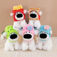 Pluche dierenrugzak hond met sjaal winter cadeau op maat katoen PP katoen gevuld zacht pluche knuffel schattig grappig uniseks