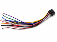 Kabel Harness Output Speaker Daya PVC Konduktor Tembaga Murni 16 Pin Universal untuk Navigasi Stereo Layar Besar Android