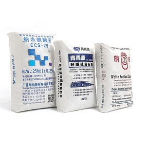 Sacs d'emballage pour <span class=keywords><strong>mortier</strong></span> 25kg 40kg 50kg <span class=keywords><strong>Sac</strong></span> à fond en bloc PP à impression personnalisée de <span class=keywords><strong>mortier</strong></span> de ciment plâtre poudre de gypse - Product Image 1