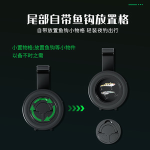 Fishing <b>Light</b> 40W Four-Color <b>Led</b> With Fan Cooling <b>Rechargeable</b> Waterproof Long Battery Life For Outdoor Use - Product Image 5