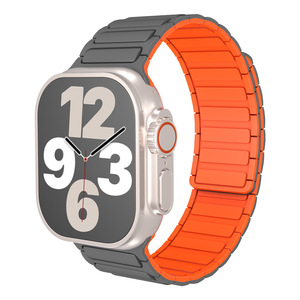 Bracelet <span class=keywords><strong>de</strong></span> sport en silicone magnétique souple et étanche réglable pour iWatch Ultra 2/1, bracelet pour montre série 10 9 8 49 mm 46 mm 45 mm - Product Image 1