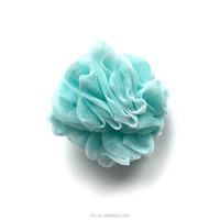 Super doux écologique nettoyage PE luffa bonbons maille douche éponge bain fleur