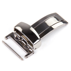 Vente en gros de <span class=keywords><strong>boucle</strong></span> <span class=keywords><strong>déployante</strong></span> en acier inoxydable mate de couleur personnalisée fermoir de <span class=keywords><strong>montre</strong></span> papillon en métal pour <span class=keywords><strong>bracelet</strong></span> en <span class=keywords><strong>cuir</strong></span> - Product Image 1