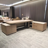 Bureau de direction ergonomique moderne de luxe, en bois durable, écologique, résistant à l'eau, garantie 5 ans, usage commercial, villa, multifonction