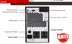 SKE Batería externa Sistemas UPS en línea Modo de largo plazo 6kv 4800W En línea Ups - Product Image 6