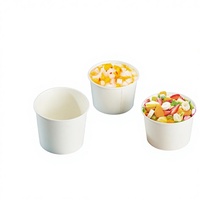 Gobelets à soupe jetables en papier, petite taille, boîtes à lunch à emporter, mini gobelets de dégustation, blancs, 320 gobelets à soupe, paquet carton, pour anniversaires