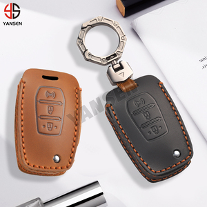 Per SsangYong Actyon Tivolan Korando <span class=keywords><strong>Rexton</strong></span> Tivoli Kyron 2 Sanka in vera pelle portachiavi per auto - Product Image 4