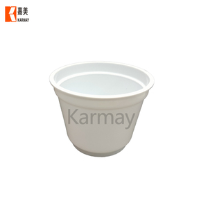 Cuenco redondo de plástico pp, transparente, personalizado, duradero, respetuoso con el medio ambiente, 250ml - Product Image 5