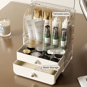 Caja de Almacenamiento de Cosméticos Premium YHYP, Estuche de Maquillaje a Prueba de Polvo, Organizador de Labiales y Productos para el Cuidado de la Piel, Gabinete de Escritorio, Tocador, Plástico PP - Product Image 2