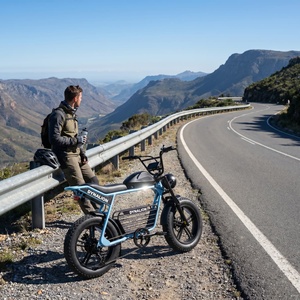 Bicicleta Eléctrica Clásica Vintage con Batería Extraíble, Bicicleta Eléctrica con Llantas Anchas para Desplazamientos y Regalos - Product Image 4