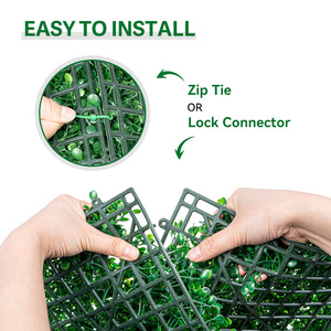 12 panneaux muraux en gazon artificiel haute densité, haie de buis artificielle, verdure murale, décoration de fond pour jardin intérieur et extérieur - Product Image 4