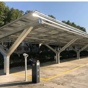 Sıcak yeni ürün güneş parantez Carport fotovoltaik araba döken fotovoltaik otopark için elektrikli araç şarj istasyonu