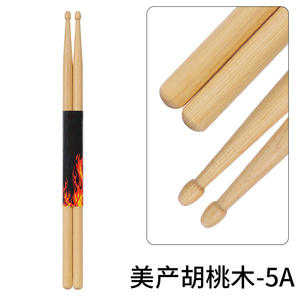 Commercio all'ingrosso 5A acero <span class=keywords><strong>noce</strong></span> rovere Jazz bacchette mazze a tamburo martelli bacchette - Product Image 5