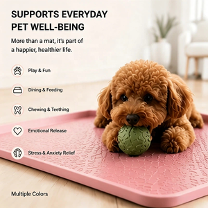 Tapis d'alimentation pour animaux de compagnie pliable, écologique, non toxique, en silicone imperméable, <span class=keywords><strong>anti</strong></span>-fuite, pour chien et chat, pour la voiture - Product Image 3