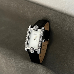 Reloj de Cuarzo Vintage IEKE Rectangular Pequeño para Mujer, Elegante, Sencillo, Moderno y Versátil con Correa de Cuero, Venta al por Mayor - Product Image 3