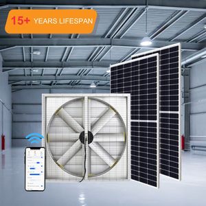 Longue durée IP68 BLDC étanche 54 pouces énergie solaire robuste mural ventilateur d'extraction de <span class=keywords><strong>Ventilation</strong></span> industrielle pour l'usine - Product Image 1