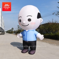 Modelo Inflable Gigante de Personaje de Dibujos Animados, Hombre Calvo, para Eventos Publicitarios, Producto Inflable Resistente Wenzou 360
