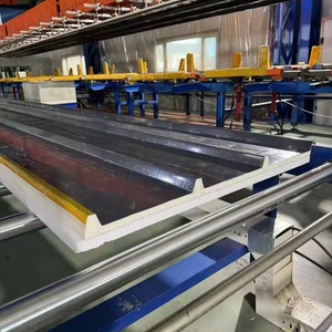 Tấm panel tường mái cách nhiệt bằng kim loại PIR, tấm panel sandwich polyurethane, vật liệu xây dựng tường phòng lạnh, tấm panel sandwich - Product Image 2