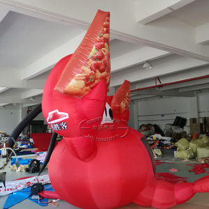 Cartoon Lobster <b>Air</b> <b>Dancer</b> 8-10 Ft Red Digital Printing Inflatable Advertising Model Customizable - Product Image 3