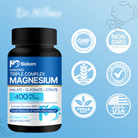 Capsules de magnésium Santé osseuse Soulagement du stress Supplément de magnésium Remède naturel Capsules de supplément minéral
