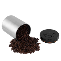 2024 nouvelle boîte à café en acier inoxydable 4 pièces avec Date Tracker