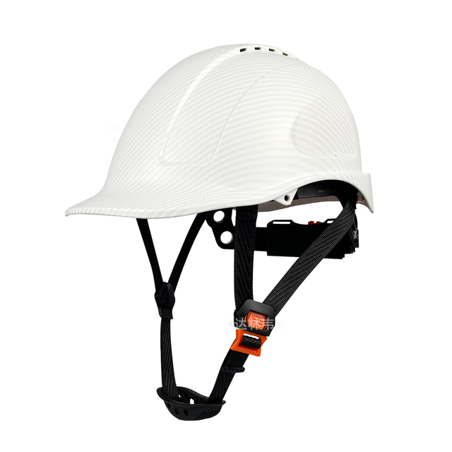 Industrial Carbon Fiber Style Hard Hat High Impact Resistant Safety Helmet for Construction Site