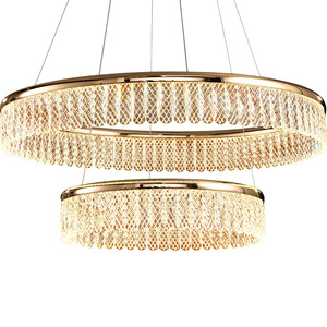 Lámpara de Araña de Cristal con Acabado Dorado, LED, Altura Ajustable, Base para Bombilla E26, Lámpara Colgante para Sala de Estar, 3500K, Blanco Cálido, Regulable, 5 Años de Garantía - Product Image 4