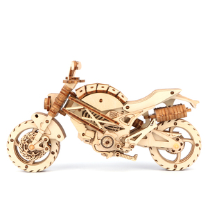 Nouveau MAYBEARS Ensemble de puzzles en <span class=keywords><strong>bois</strong></span> 3D éducatif, modèle de <span class=keywords><strong>moto</strong></span> à construire soi-même, blocs de construction STEM, jouets pour enfants de 8 ans et plus, 3 étoiles, cadeau décoratif - Product Image 5