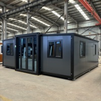 Villa préfabriquée de luxe de 40 pieds 20 pieds 2 3 4 5 chambres Maison préfabriquée pliable extensible Conteneur portable Maison mobile miniature